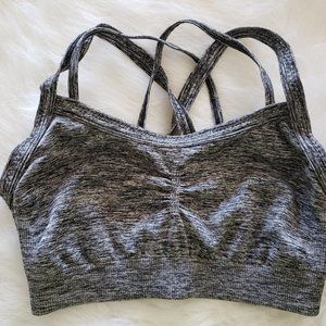 Strappy Crisscross Back Sports Bra